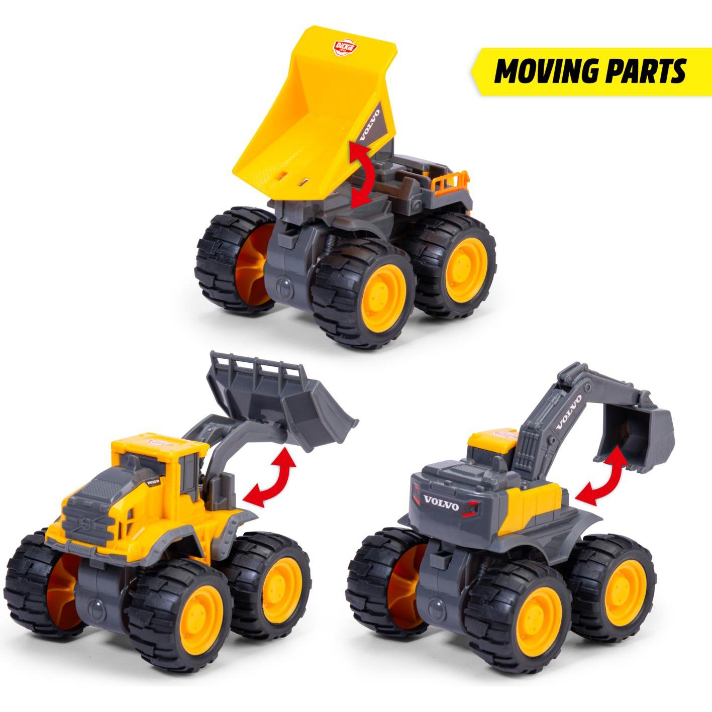 Dickie Giallo/Grigio/Multicolore Volvo Monster Truck, 3-Sort.