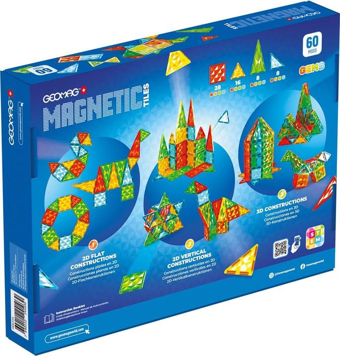 Produktbild Geomag Magnetic Tiles Gems