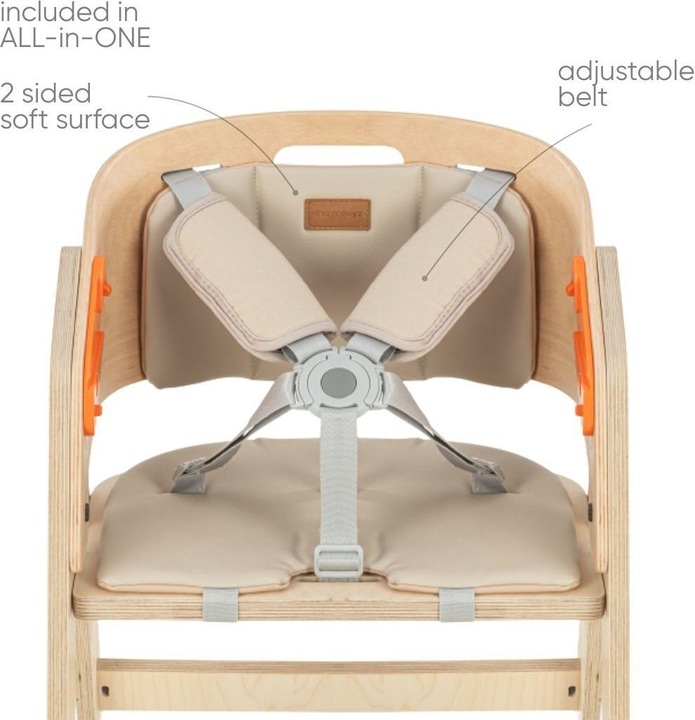 Actual product image MamaToyz My Chair wooden high chair (Highchair)