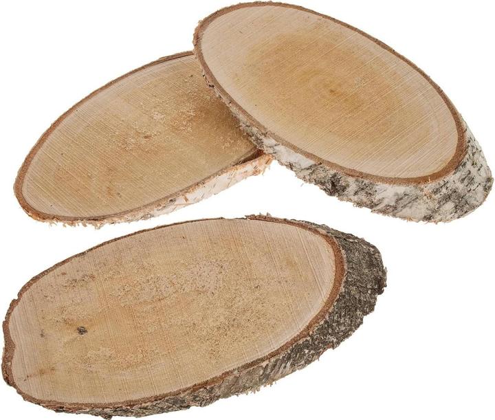 Actual product image Opiflor Holzscheiben oval, 24-28 cm x 2 cm