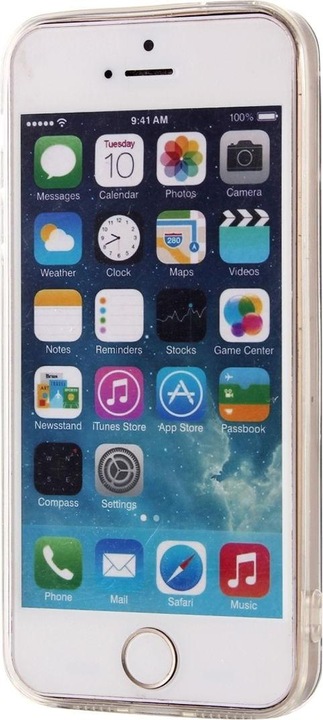 Produktbild König Design Apple iPhone 5 / 5s / SE Handy Hülle Spiegel Mirror Soft Case Schutz Cover Gold (Apple iPhone 5)