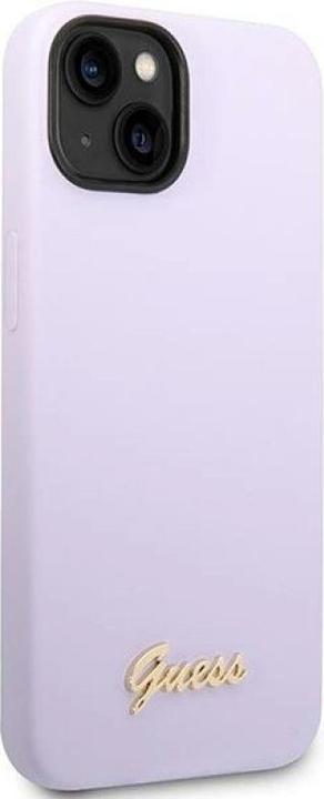 Produktbild Guess GUHCP14SSLSMU iPhone 14 6,1" fioletowy/purple hard case Silicone Vintage Gold Logo (Apple iPhone 14)