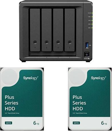 Produktbild Synology DS425+ DiskStation + 12 TB 2x Plus 3.5"" SATA HDD Festplatte 6TB (2 x 6 TB)