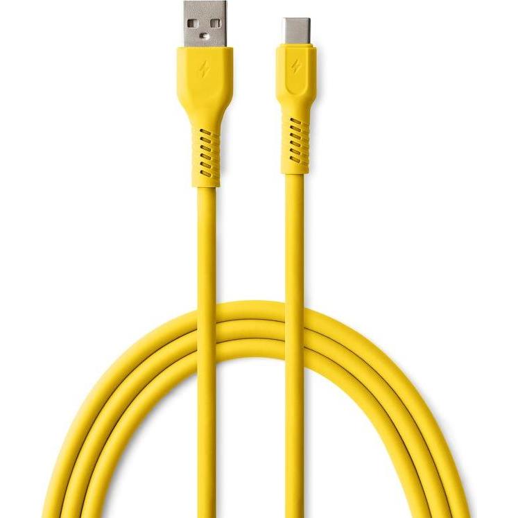 Forever COLORUM Kabel USB-A - USB-C 1,8m 3A CK60-AC-05 xYellow (1.80 m, USB 3.0), USB Kabel
