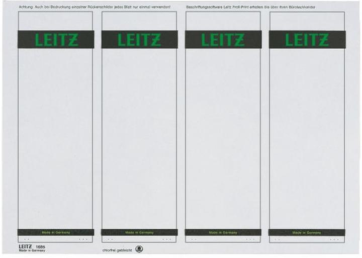 Actual product image Leitz Folder labels 61 x 191 mm