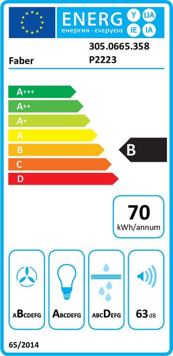 Energie-Label INKA LUX EVO WH Matinis A70