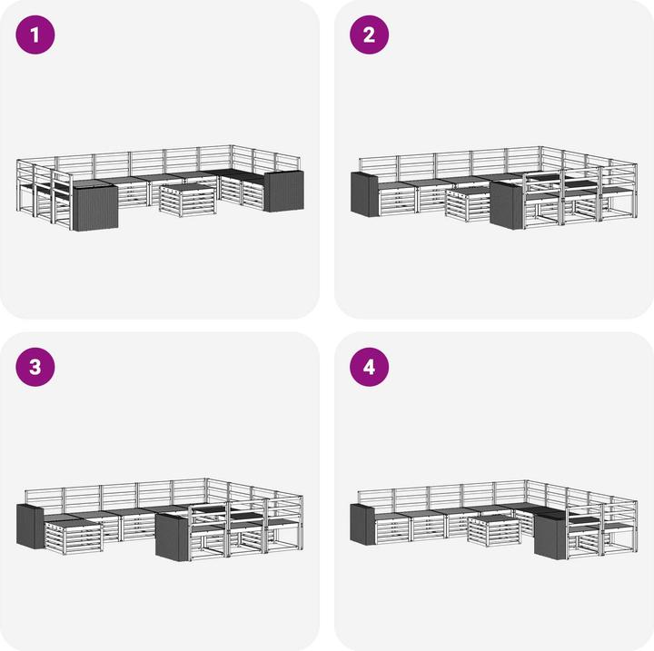 Produktbild vidaXL Outdoor-Sofa
