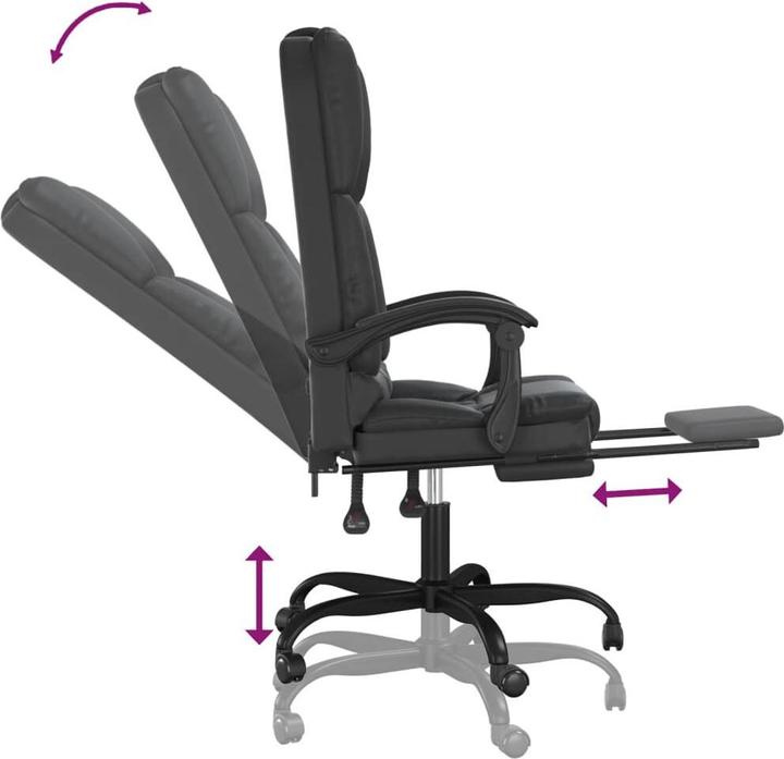 Produktbild vidaXL Massage-Bürostuhl (46.50 - 56 cm)