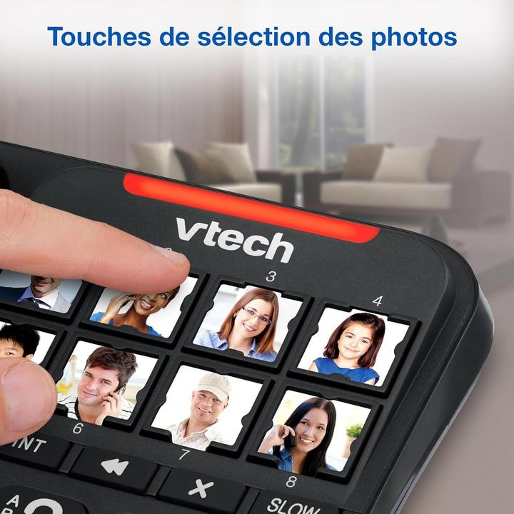 Actual product image VTech Corded Phone with Large Keys and Answering Machine