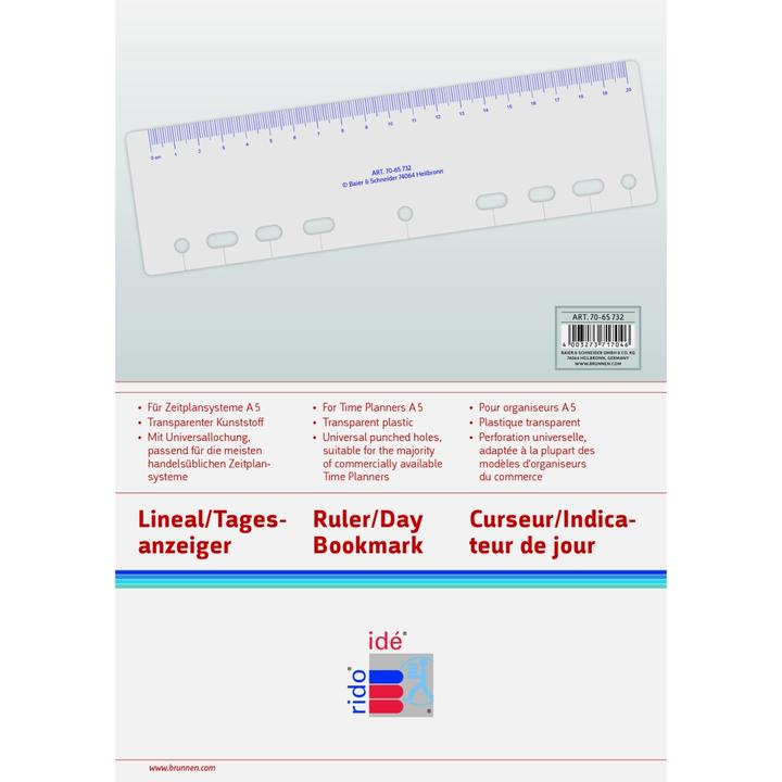 Immagine prodotto Idé Calendario inserire "Righello (Speciale, 1 giorno / 1 pagina)