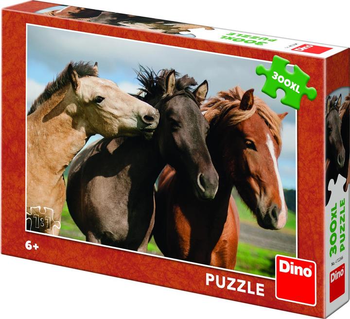 Actual product image Dino Puzzle Colourful Horses XXL 300 pieces (300 pieces)
