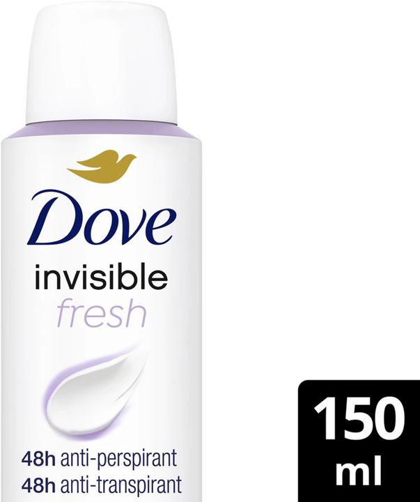 Actual product image Dove Invisible Fresh Antiperspirant Spray 150 Ml (Spray, 150 ml)