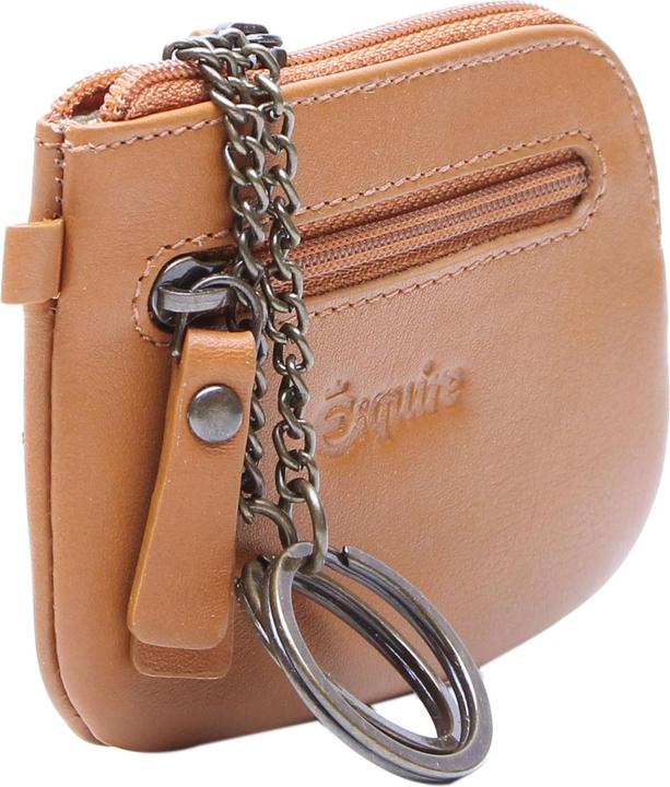 Actual product image Esquire Peru leather key pouch 11 cm