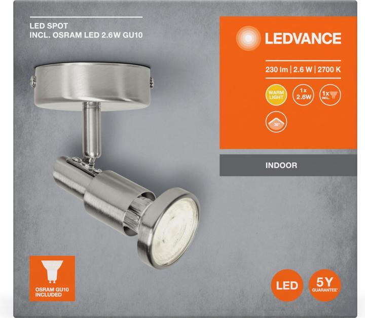 Productafbeelding Ledvance LED SPOT 2,6W 230V GU10 LEDV (230 lm, GU10)