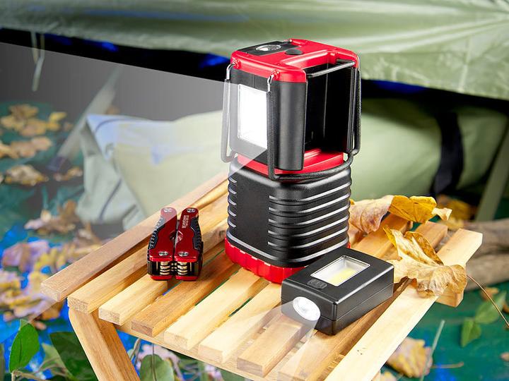 Actual product image KryoLights 3D camping lantern with 2 flashlights