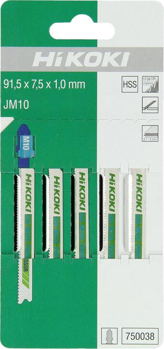 Actual product image Hikoki Jigsaw blade JM10 (5pcs)