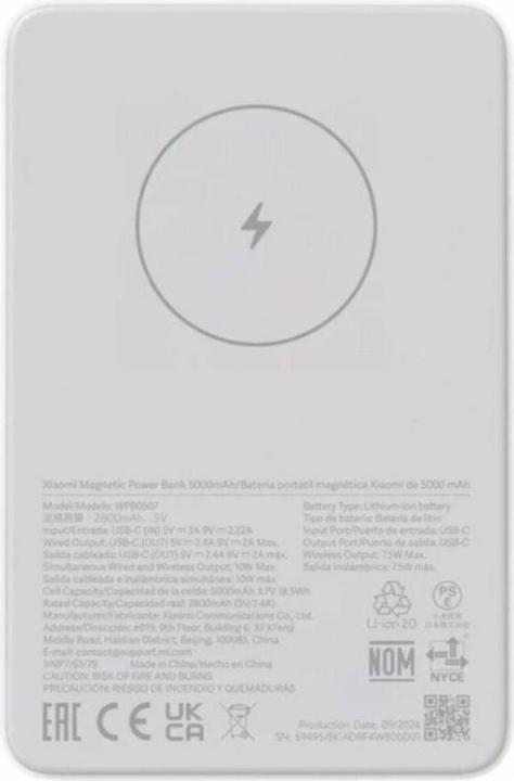 Produktbild Xiaomi Magnetic Power Bank 5000mAh (5000 mAh, 18.50 W)
