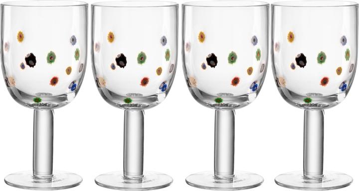 Produktbild Leonardo Rotweinglas Fiori 460 ml, 4 Stück, Transparent (46000 cl, 4 Gläser, Rotweingläser)