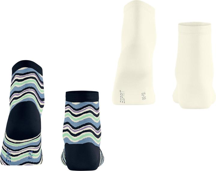Produktbild Esprit Watercolor 2-Pack Baumwollsocken (2er Pack, 35 - 38)