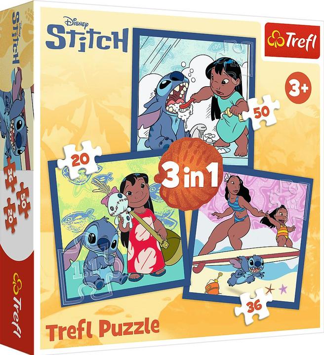 Immagine prodotto Trefl 3 in 1 Puzzle - Lilo & Stitch (50 pezzi)