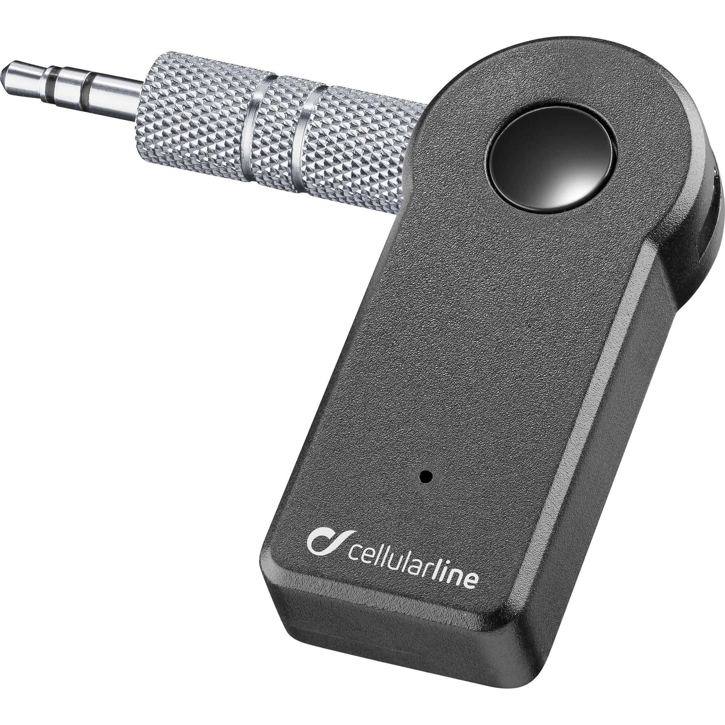 Cellularline Ricevitore audio (Ricevitore), Adattatore audio Bluetooth, Nero