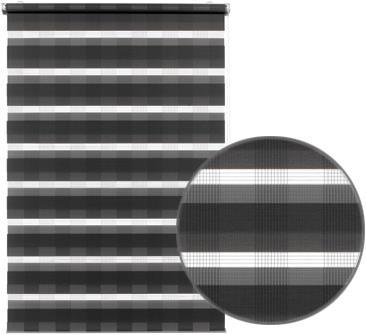 Actual product image Gardinia Easyfix double roller blind check (100 x 150 cm)