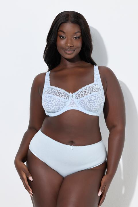 Produktbild Ulla Popken Bügel-BH, Blütenspitze, Vollspitze, Cup B - E (Einzelpack, 85 E)