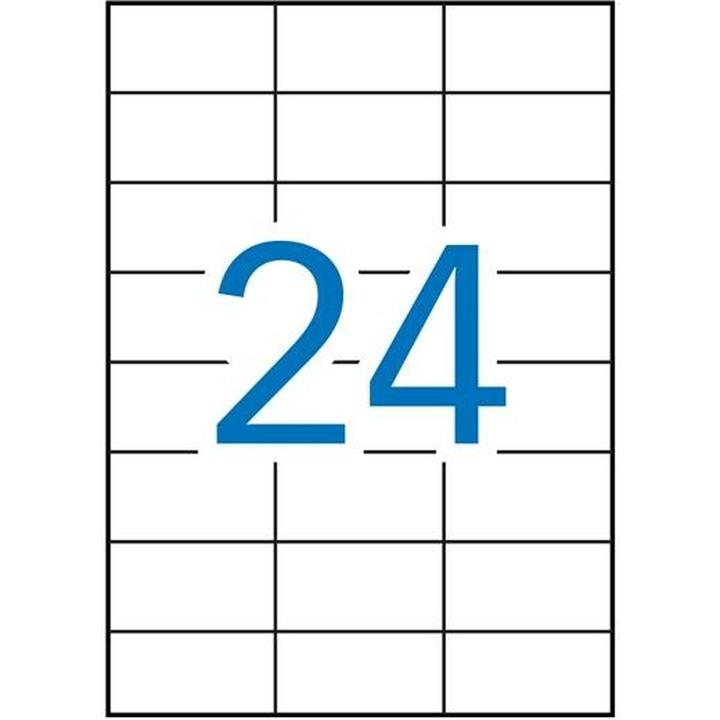 Immagine prodotto Apli Etichette universali, 70x37mm, rettangolari, bianche, 100 fogli.