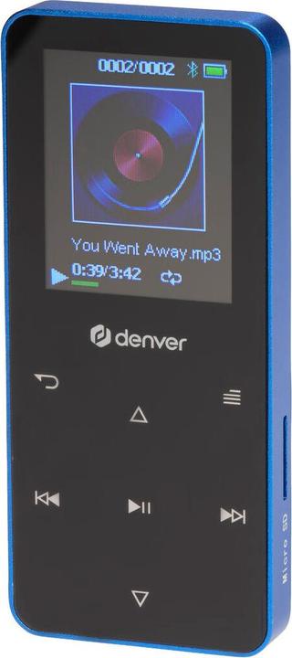 Immagine prodotto Denver MP-1830BU BLUE - MP4 media player with built-in bluetooth and rechargeable battery - MP3-Afspill... (4 GB)