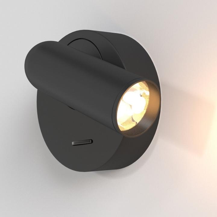 Image du produit Maytoni Applique murale LED Mirax 3W flexible pivotante Noir Blanc Chaud (200 lm)