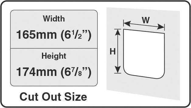 Actual product image Cat Mate 4-way cat door (Magnetic cat flap)