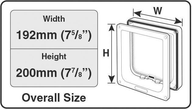 Actual product image Cat Mate 4-way cat door (Magnetic cat flap)