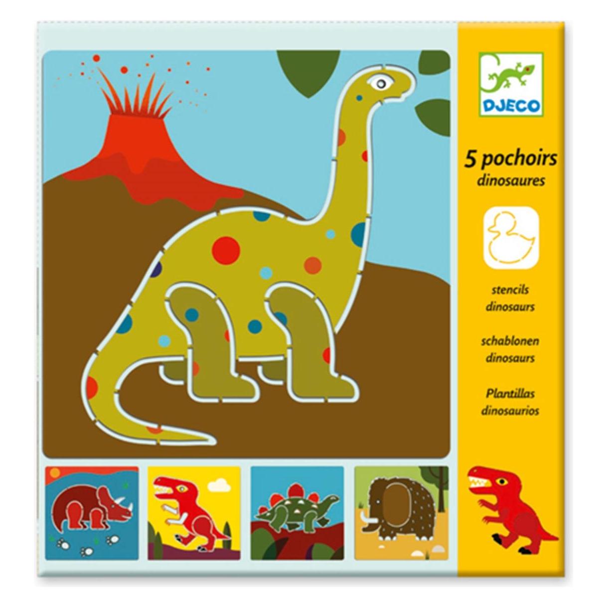 Djeco Schablonen Dinosaurier
