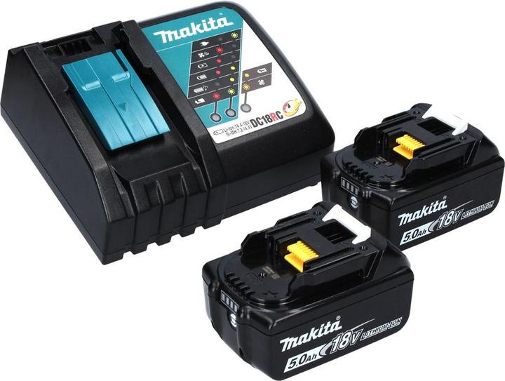Produktbild Makita DCL 180 RT B Akku Staubsauger 18 V Schwarz + 2x Akku 5,0 Ah + Ladegerät