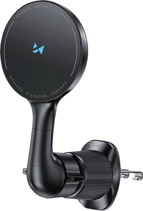 Actual product image Wozinsky WCT5-6S4Y Car Holder with Qi/MagSafe 15W Inductive Charger for Air Vent - Black