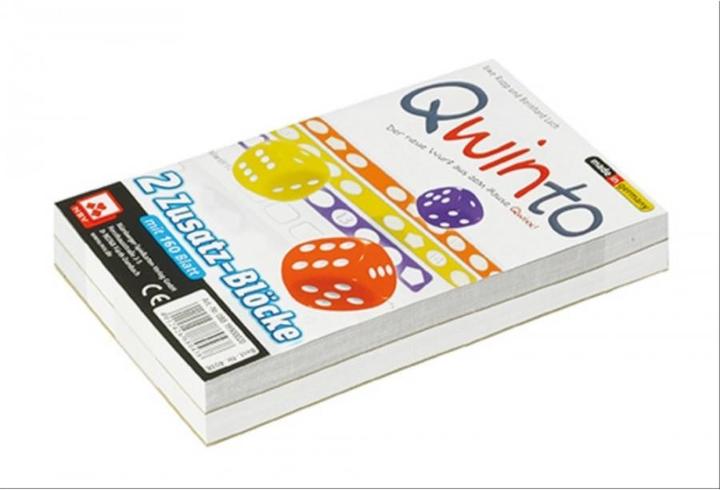 Produktbild NSV Qwinto - Zusatzblöcke 2er Pack (Deutsch, Englisch, Französisch, Italienisch, 2 - 6 Spieler)