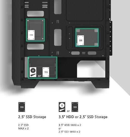 Image du produit Zalman S2 TG Tour midi (ATX, mATX, Mini-ITX)