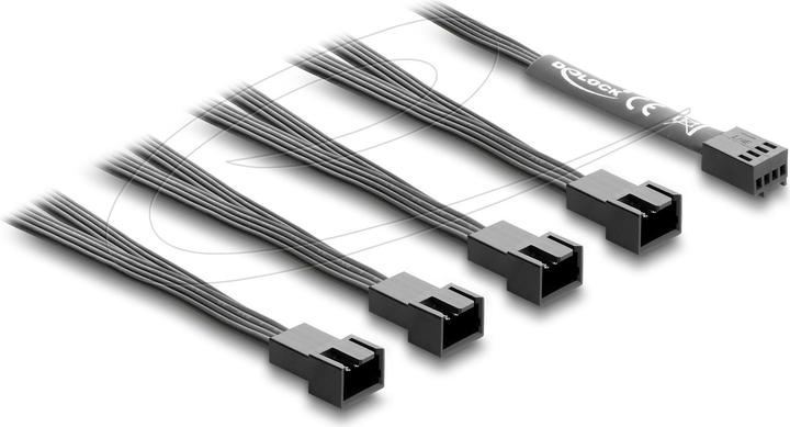 Produktbild Delock Lüfterkabel Splitter 1 x 4 Pin PWM Buchse zu 4 x 4 Pi (40 cm, 4 pin PWM)