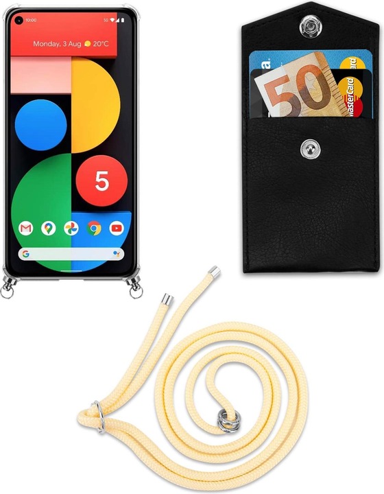 Produktbild Cadorabo TPU Handy Kette SILBER Cover