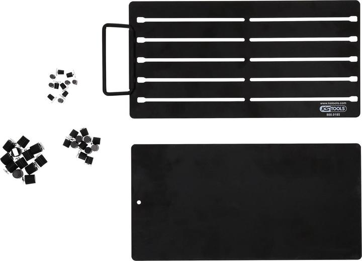 Actual product image KS Tools Magnetic socket organiser system 3 sockets 800.0185
