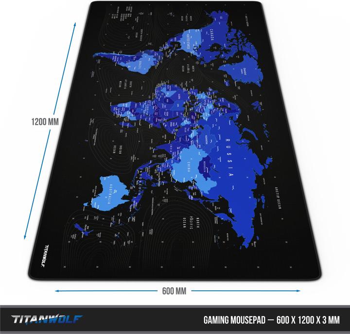 Actual product image Titanwolf Gaming Mouse Pad, XXXL Speed Gaming Mouse Pad Mouse Pad 1200 x 600 mm (3XL)