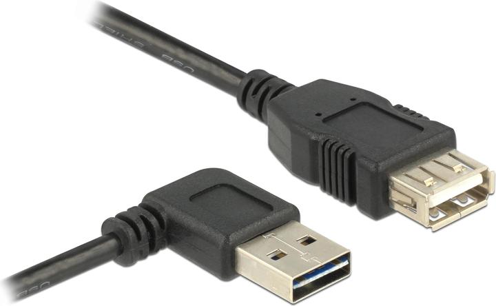 Delock USB2.0-Kabel Easy A-A: 0.5m, schwarz (0.50 m, USB 2.0)