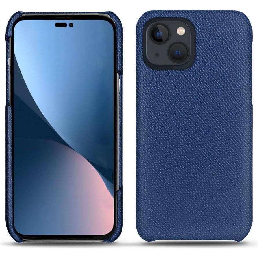 Noreve Lederschutzhülle (Apple iPhone 14 Plus), Smartphone Hülle, Blau