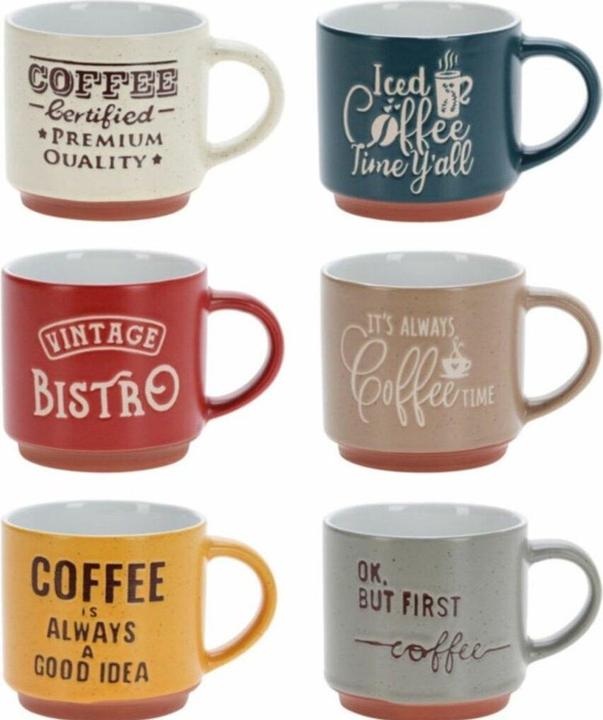 Actual product image Champ Mug earthenware set (120 ml, 6x)