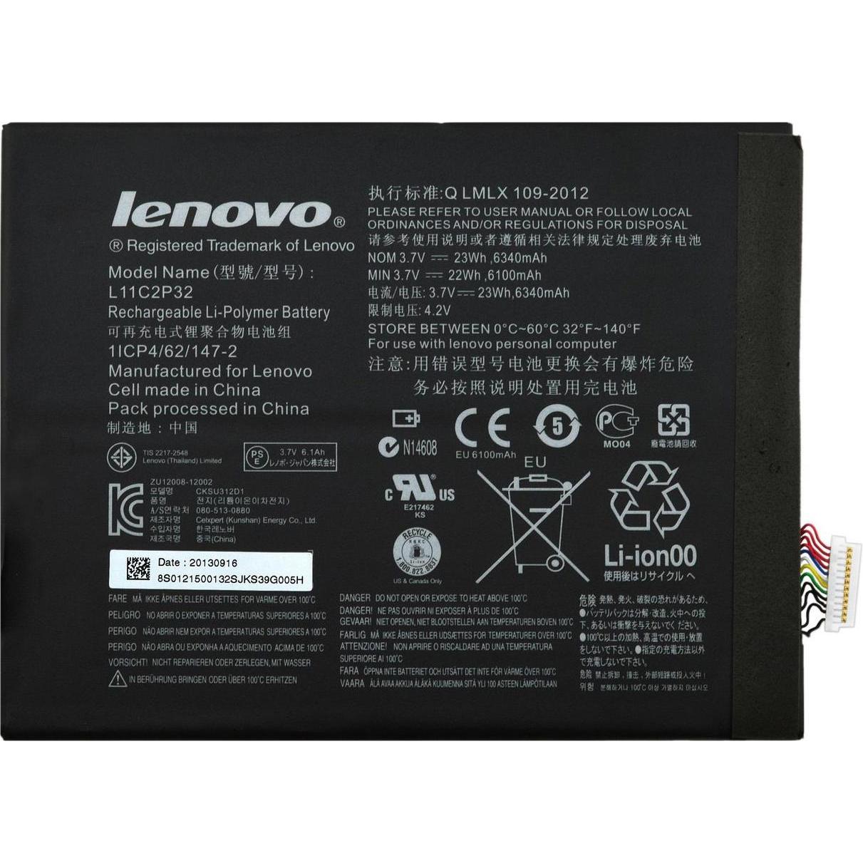 CoreParts Battery for Lenovo Mobile (6340 mAh), Notebook Akku, Schwarz