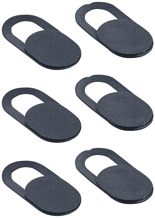 Actual product image Pearl Set of 6 universal webcam covers with sliding mechanism