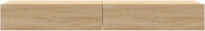 Actual product image vidaXL TV Schrank mit LED-Leuchten Fernsehschrank Lowboard 2 Stk. Sonoma-Eiche