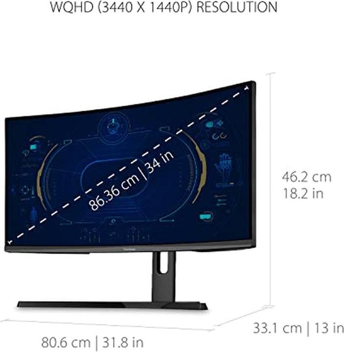 Image du produit Viewsonic VX3418-2KPC (3440 x 1440 pixels, 34")