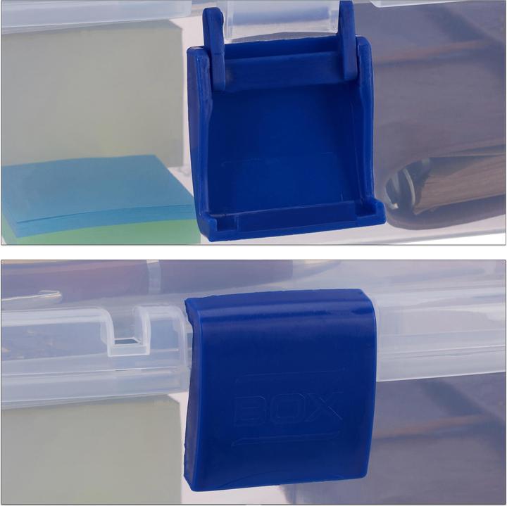 Actual product image Relaxdays Transparent Storage Box (33 x 19.5 x 14 cm)