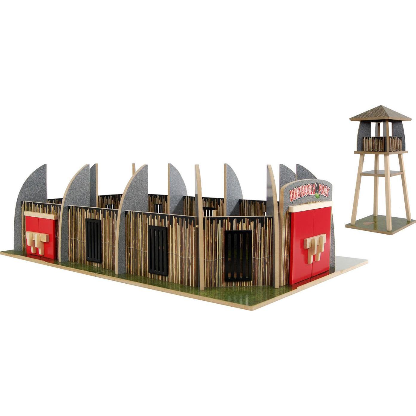 Thumbnail - Dinoworld Holz-Dinosaurierpark mit Aussichtsturm-Spielset